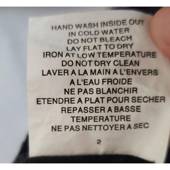 Sympli Women's symmetrical Black Scoop Neck 3/4 Sleeve Lagenlook Stretch Dress 4 - Picture 5 of 5